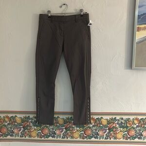 Gap Petite Skinny Mini Zip Khakis, size 00P, Gray, NWT